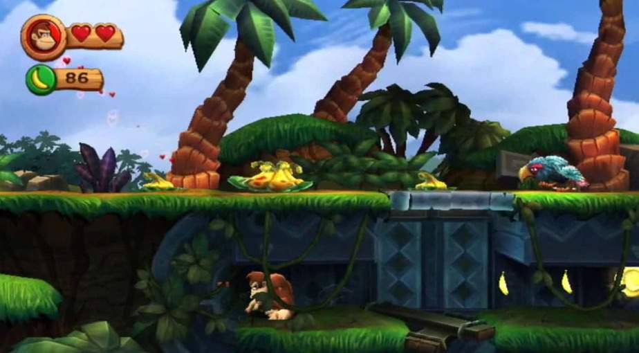 donkey kong country returns wii number of worlds